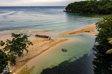 Sea beach in Jamaica 